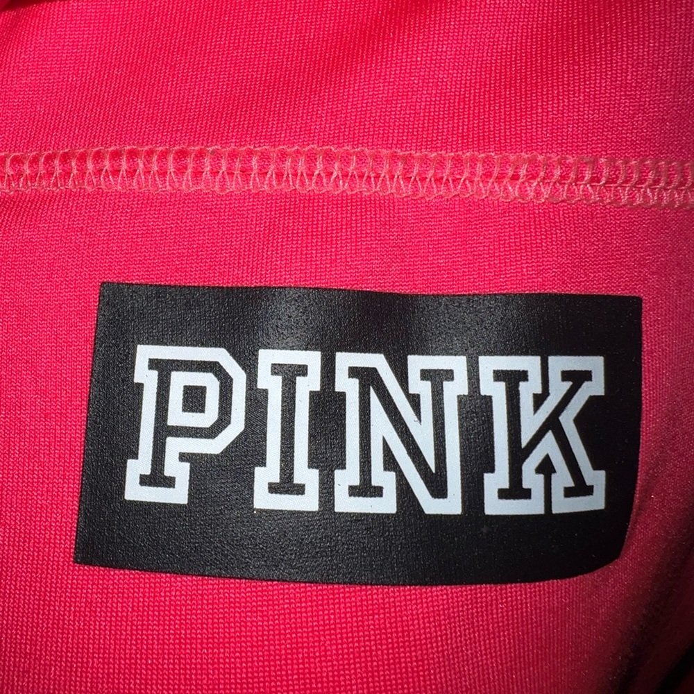 PINK Victorias Secret 1/4 zip long sleeve size Large - Picture 4 of 8